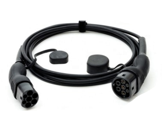 Premium EV Charging Cable - 32A T2 to T2 - ECAR INFRA